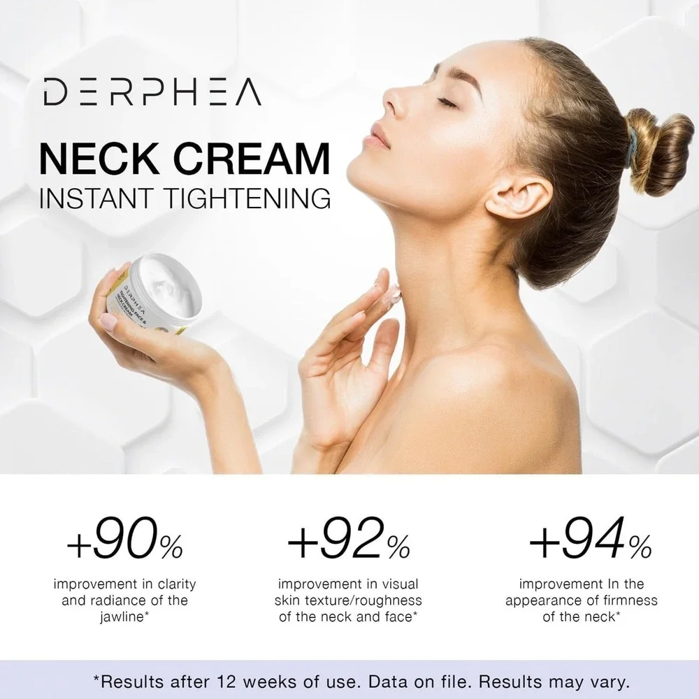 DERPHEA‎ Neck Tightening Cream,  Neck Firming Cream For Tightening and Firming